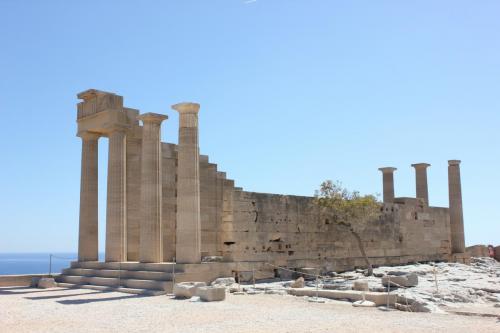 The temple of Athena in Ancient Lindos, part of private tours