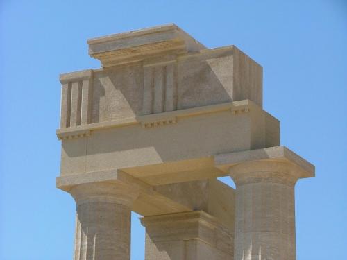 Ancient Lindos doric temple of athena, part of private tours