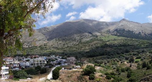 Empona village panoramic view in Rhodes island